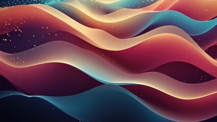 Obraz premium Abstract waves of color creating a dynamic and fluid visual effect.