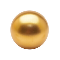 Gold round ball , metallic smooth brushed texture