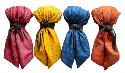 a group of colorful bags. 