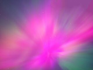 Obraz premium Corona of the northern lights and constellation ursa major.