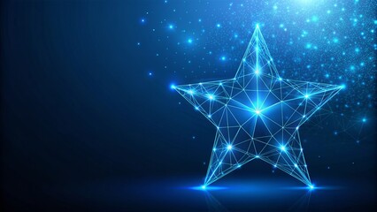 Business growth concept web background design in low poly futuristic technology