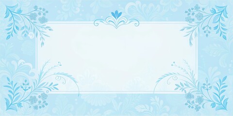 Light blue card template