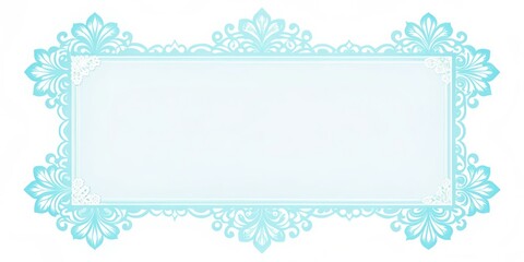Light blue card template