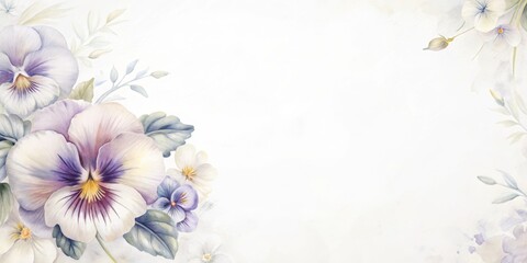 pansy celebration card template