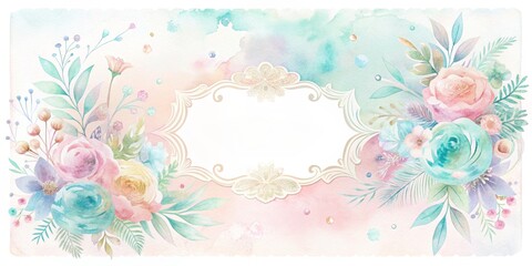 Obraz premium Tender wedding card template