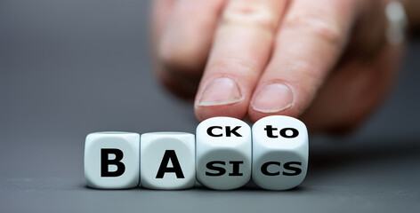 Dice form the expression 'back to basics'.