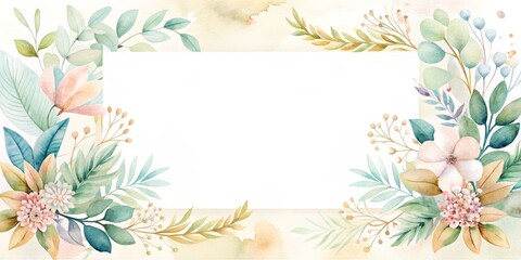 Fototapeta premium card with flowers