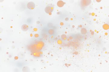 Realistic Fiery Sparks in Extreme Close-Up with Transparent Background