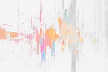 TV Glitch Effect on Transparent Background