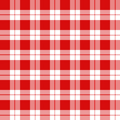 Red White Classic Christmas Plaid XmassPL_006