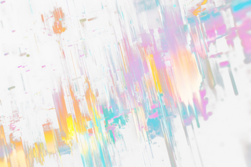 Distorted Glitch Effect with Transparent Background