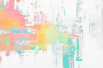Glitch Distortion Effect on Transparent Background