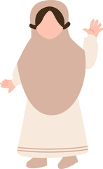 Muslim girl illustration