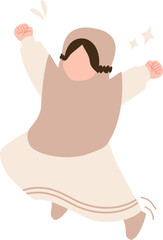 Muslim girl illustration