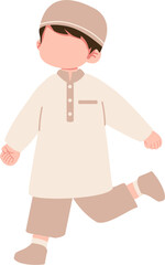 Muslim boy illustration