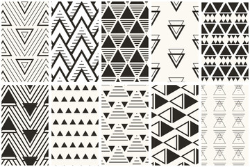 Fototapeta premium Moroccan style seamless vector patterns