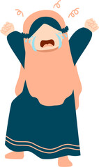 Muslim girl illustration