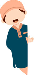 Muslim kid illustration