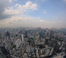 Obraz premium Bangkok skyline from above