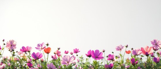 Fototapeta premium a clean background with flowers decoration