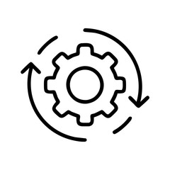 gear icon vector illustration
