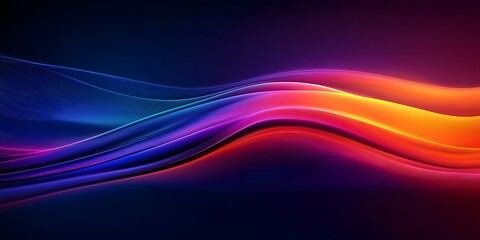 An abstract gradient background featuring flowing waves of vibrant colors, including hues of red, orange, purple, and blue. The design conveys a sense of motion and energy, suitable for digital artwor