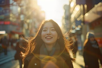 Obraz premium woman in the city