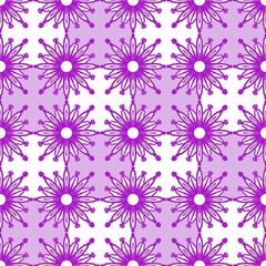seamless pattern with purple flowers