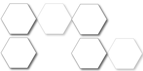White hexagon 3D background texture. modern abstract polygonal pattern. 3d rendering illustration. Futuristic abstract banner. white and black lines 3d Hexagonal. honeycomb white Background.