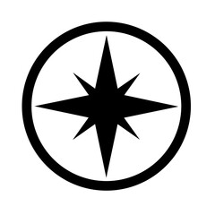 compass icon vector with trendy design