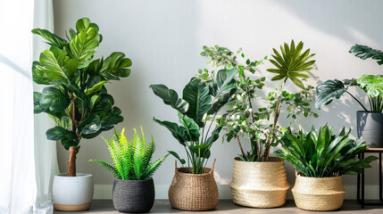 Fototapeta premium Fake plants that look real, great for decorating your home.