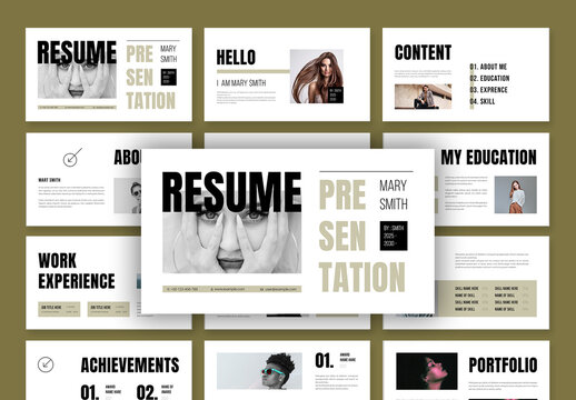Resume Presentation Template