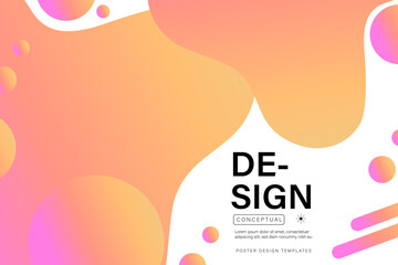 abstract colorful background template banner