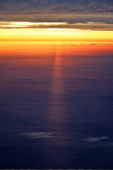 Tranquil Sunset Over a Beautiful Cloudscape
