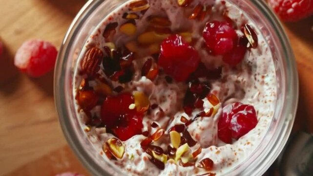 Blender-Fused Dates and red barries in Slow Motion: A Healthy Eating Perspective