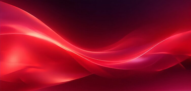 vibrant abstract design with a gradient of red and purple hues, creating a sense of movement and fluidity. The background is dark, providing a stark contrast that accentuates the