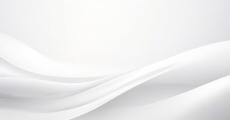 Abstract white wave-like pattern on a white background.