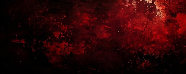 dark, textured background with a red and black color scheme, resembling a grungy or distressed appearance.