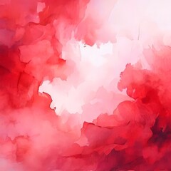 Fototapeta premium Abstract background with red and pink hues, resembling a watercolor painting.