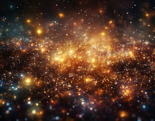 Fototapeta premium a starry night sky filled with numerous twinkling stars, creating a sense of depth and vastness. The stars vary in size and brightness, with some appearing closer to the viewer