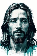 a portrait of Jesus