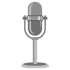 Podcasting Recording Microphone Illustration
