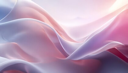 Obraz premium flowing, abstract design with a gradient of pink and purple hues, creating a sense of movement and softness.