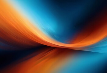 vibrant abstract composition with a gradient of blue, orange, and red hues, creating a dynamic and visually striking effect.