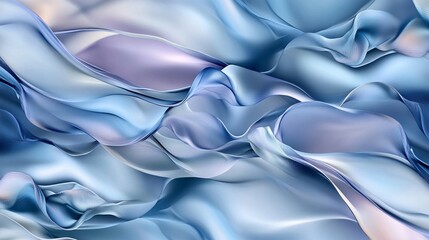 Abstract fluid shapes in deep blues and purples organic shapes