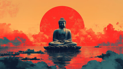 Buddha statue symbolizing peace and spirituality