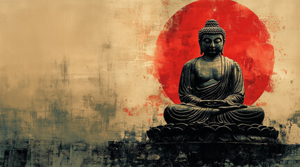 Buddha statue symbolizing peace and spirituality