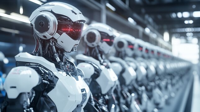 AI-driven robotic assembly line