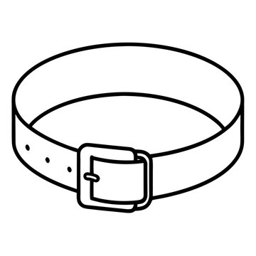 recommend clip art: belt outline coloring book page line art illustration digital drawing