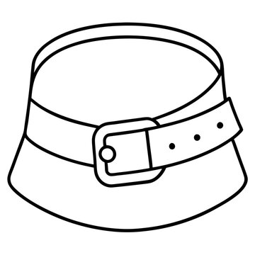 recommend clip art: belt outline coloring book page line art illustration digital drawing